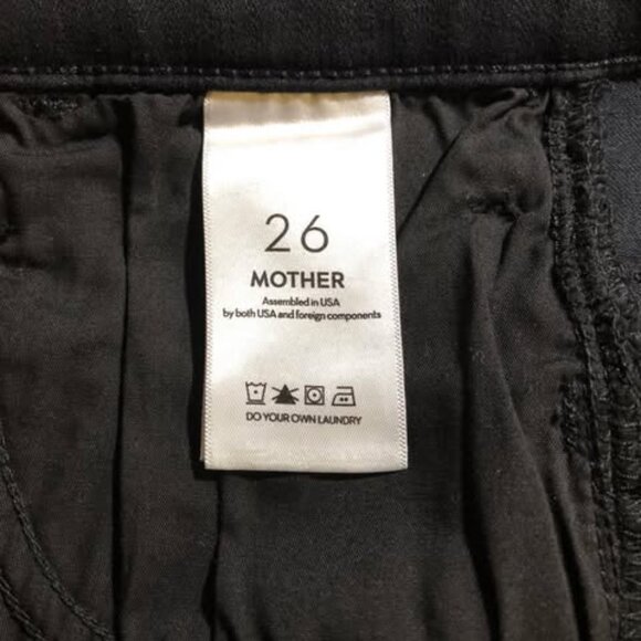 MOTHER The Hustler Ankle Jeans - Black, Size 26 - New Without Tags - Picture 4 of 5